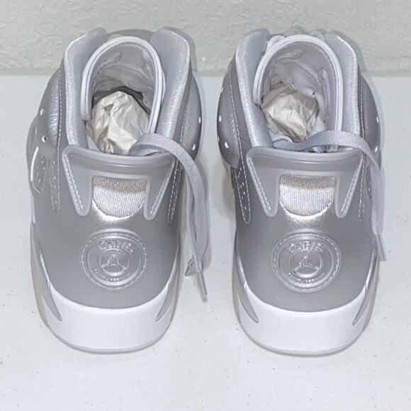 Air Jordan 6 Retro x Paris Saint- Germain PSG Metallic Silver Men’s Sz 10.5 NEW main image 5